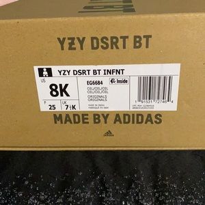 Yeezy DSRT BT brown size 8 toddler